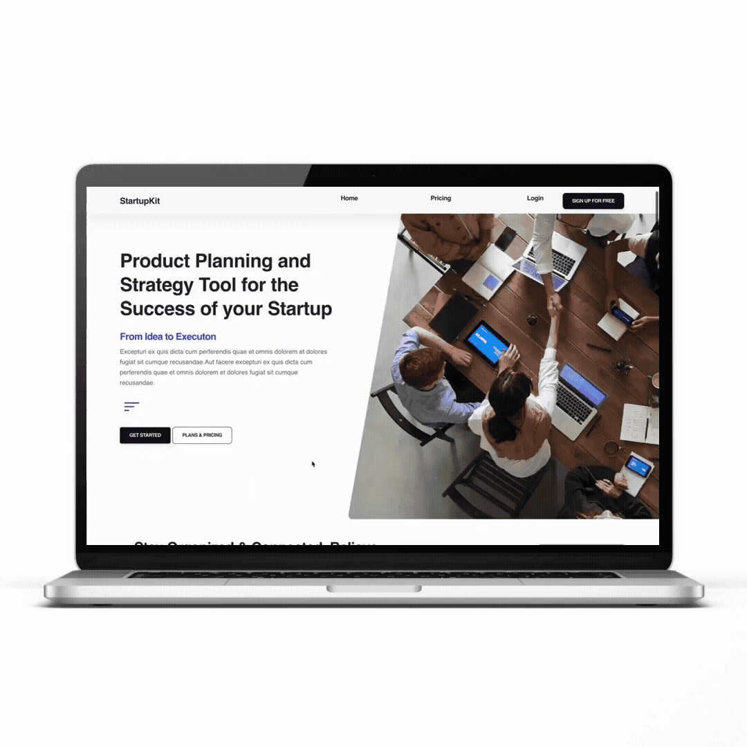 StartupKit SaaS- Business Strategy and Planning Tool