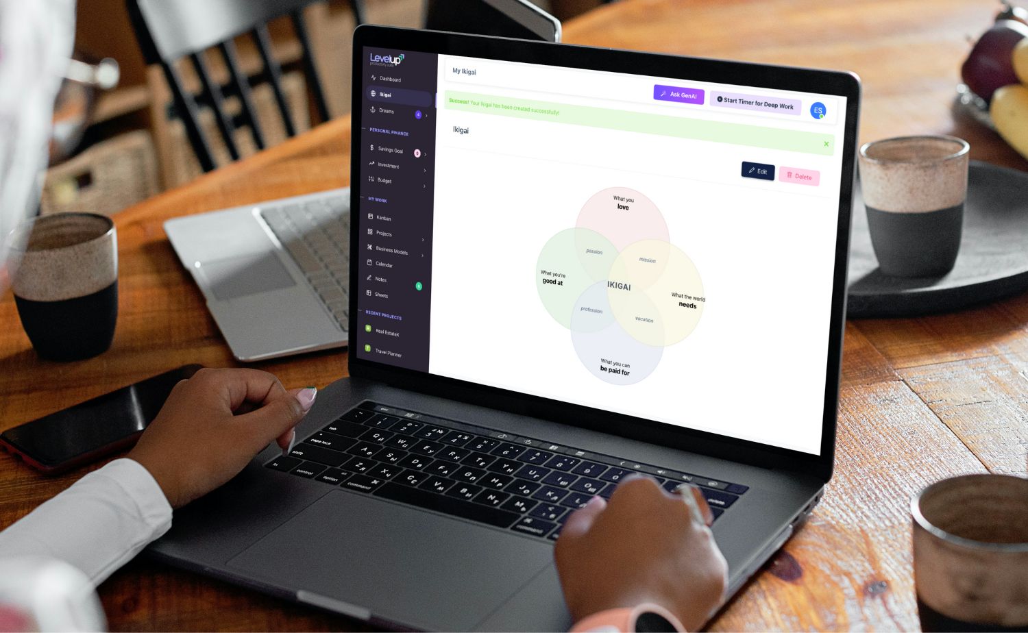 LevelUp SaaS - All-in-One Personal Finance, Productivity & Project Management Suite
